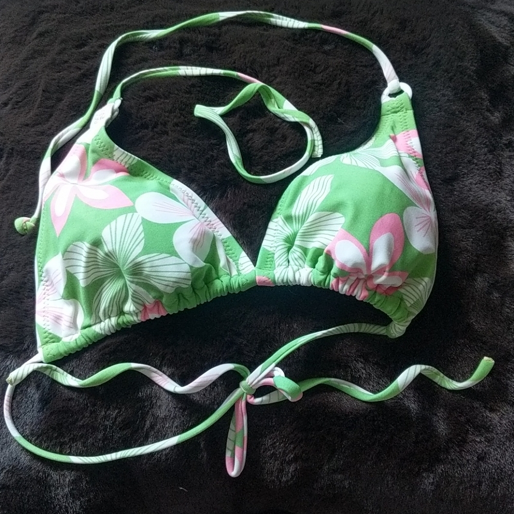 Aeropostale Floral String Bikini Top